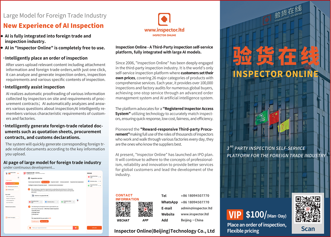 Goods inspection online: the innovative leader in the field of foreign trade inspection